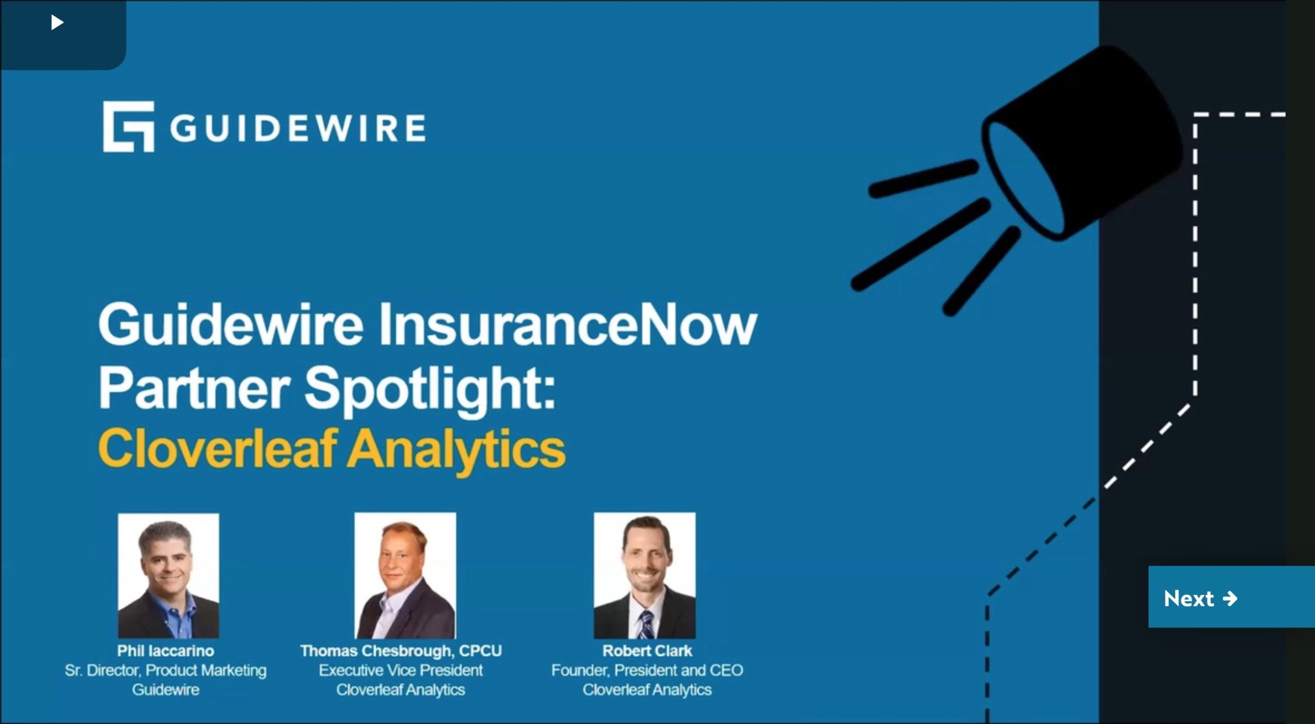 Cloverleaf and Guidewire Present Cloverleaf Analytics